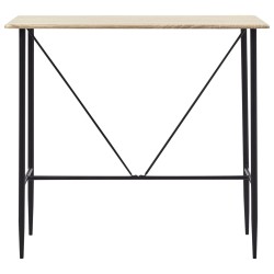 vidaXL Mesa alta de cocina MDF color roble 120x60x110 cm