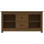 vidaXL Mueble de TV madera maciza de pino marrón miel 103x36,5x52 cm