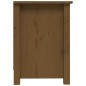 vidaXL Mueble de TV madera maciza de pino marrón miel 103x36,5x52 cm