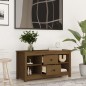 vidaXL Mueble de TV madera maciza de pino marrón miel 103x36,5x52 cm