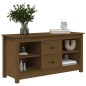 vidaXL Mueble de TV madera maciza de pino marrón miel 103x36,5x52 cm