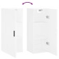 vidaXL Armario de pared blanco 34,5x34x90 cm vidaXL Armario de pared blanco 34,5x34x90 cm