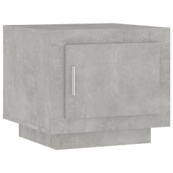 vidaXL Mesa de centro madera contrachapada gris hormigón 51x50x45 cm