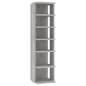 vidaXL Muebles zapateros 2 uds color gris hormigón 27,5x27x102 cm vidaXL Muebles zapateros 2 uds color gris hormigón 27,5x27x102 cm