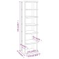 vidaXL Muebles zapateros 2 uds color gris hormigón 27,5x27x102 cm vidaXL Muebles zapateros 2 uds color gris hormigón 27,5x27x102 cm