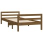 vidaXL Estructura de cama madera maciza de pino marrón miel 90x190 cm