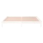 vidaXL Estructura de cama con LED madera maciza blanco 140x190 cm vidaXL Estructura de cama con LED madera maciza blanco 140x190 cm
