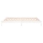 vidaXL Estructura de cama con LED madera maciza blanco 140x190 cm vidaXL Estructura de cama con LED madera maciza blanco 140x190 cm