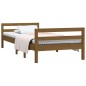 vidaXL Estructura de cama madera maciza de pino marrón miel 75x190 cm vidaXL Estructura de cama madera maciza de pino marrón miel 75x190 cm