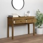 vidaXL Mesa consola de madera maciza de pino marrón miel 100x35x75 cm vidaXL Mesa consola de madera maciza de pino marrón miel 100x35x75 cm