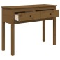 vidaXL Mesa consola de madera maciza de pino marrón miel 100x35x75 cm vidaXL Mesa consola de madera maciza de pino marrón miel 100x35x75 cm