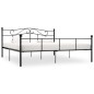 vidaXL Estructura de cama de metal negro 180x200 cm vidaXL Estructura de cama de metal negro 180x200 cm