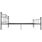 vidaXL Estructura de cama de metal negro 180x200 cm vidaXL Estructura de cama de metal negro 180x200 cm