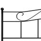 vidaXL Estructura de cama de metal negro 180x200 cm vidaXL Estructura de cama de metal negro 180x200 cm