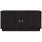 vidaXL Mueble de TV de madera maciza de pino negro 80x34x40 cm vidaXL Mueble de TV de madera maciza de pino negro 80x34x40 cm