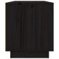 vidaXL Mueble de TV de madera maciza de pino negro 80x34x40 cm vidaXL Mueble de TV de madera maciza de pino negro 80x34x40 cm