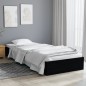 vidaXL Estructura cama madera maciza individual negro 75x190 cm vidaXL Estructura cama madera maciza individual negro 75x190 cm