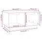 vidaXL Mesa de centro madera maciza de pino marrón miel 80x50x40 cm vidaXL Mesa de centro madera maciza de pino marrón miel 80x50x40 cm