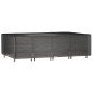 vidaXL Funda para muebles jardín 16 ojales rectangular 325x205x90 cm
