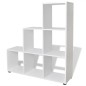 vidaXL Estantería librería en forma de escalera 107 cm blanca vidaXL Estantería librería en forma de escalera 107 cm blanca