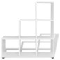 vidaXL Estantería librería en forma de escalera 107 cm blanca vidaXL Estantería librería en forma de escalera 107 cm blanca