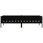 vidaXL Sofá cama madera maciza de pino negro 80x200 cm