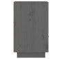 vidaXL Mesita de noche madera maciza de pino gris 40x34x55 cm vidaXL Mesita de noche madera maciza de pino gris 40x34x55 cm