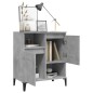 vidaXL Aparador de madera contrachapada gris hormigón 60x35x70 cm vidaXL Aparador de madera contrachapada gris hormigón 60x35x70 cm