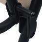 vidaXL Sillas plegables de jardín 2 unidades textilene color crema