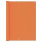 vidaXL Toldo para balcón tela oxford naranja 120x300 cm