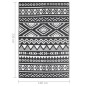 vidaXL Alfombra de exterior PP negra 160x230 cm