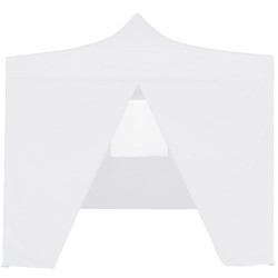 vidaXL Carpa plegable profesional con 4 paredes acero blanco 2x2 m