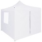 vidaXL Carpa plegable profesional con 4 paredes acero blanco 2x2 m vidaXL Carpa plegable profesional con 4 paredes acero blanco 2x2 m