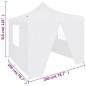 vidaXL Carpa plegable profesional con 4 paredes acero blanco 2x2 m vidaXL Carpa plegable profesional con 4 paredes acero blanco 2x2 m