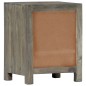 vidaXL Mesita de noche madera maciza de mango gris 40x30x50 cm vidaXL Mesita de noche madera maciza de mango gris 40x30x50 cm