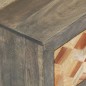 vidaXL Mesita de noche madera maciza de mango gris 40x30x50 cm vidaXL Mesita de noche madera maciza de mango gris 40x30x50 cm