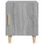 vidaXL Mesita de noche madera contrachapada gris Sonoma vidaXL Mesita de noche madera contrachapada gris Sonoma