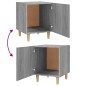 vidaXL Mesita de noche madera contrachapada gris Sonoma vidaXL Mesita de noche madera contrachapada gris Sonoma