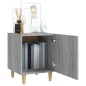 vidaXL Mesita de noche madera contrachapada gris Sonoma vidaXL Mesita de noche madera contrachapada gris Sonoma