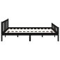 vidaXL Estructura de cama madera maciza negro 120x200 cm vidaXL Estructura de cama madera maciza negro 120x200 cm
