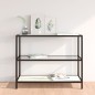 vidaXL Estantería transparente y blanco mármol vidrio 100x36x90 cm vidaXL Estantería transparente y blanco mármol vidrio 100x36x90 cm