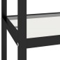 vidaXL Estantería transparente y blanco mármol vidrio 100x36x90 cm vidaXL Estantería transparente y blanco mármol vidrio 100x36x90 cm
