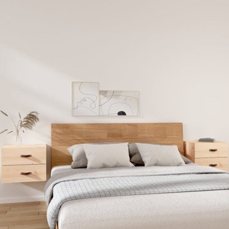 vidaXL Mesitas de noche de pared 2 uds 50x36x40 cm