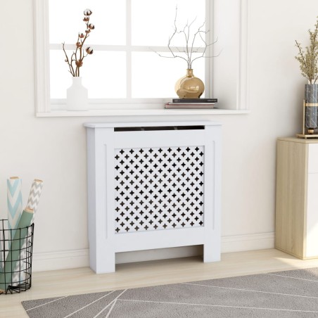 vidaXL Cubierta para radiador MDF blanco 78 cm