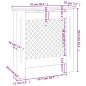 vidaXL Cubierta para radiador MDF blanco 78 cm vidaXL Cubierta para radiador MDF blanco 78 cm