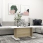 vidaXL Mesa de centro madera contrachapada blanco roble 103,5x60x40cm vidaXL Mesa de centro madera contrachapada blanco roble 103,5x60x40cm