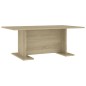 vidaXL Mesa de centro madera contrachapada blanco roble 103,5x60x40cm vidaXL Mesa de centro madera contrachapada blanco roble 103,5x60x40cm
