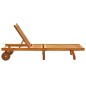 vidaXL Tumbona de madera maciza de acacia vidaXL Tumbona de madera maciza de acacia