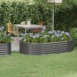 vidaXL Jardinera arriate acero recubrimiento polvo gris 175x100x36 cm vidaXL Jardinera arriate acero recubrimiento polvo gris 175x100x36 cm
