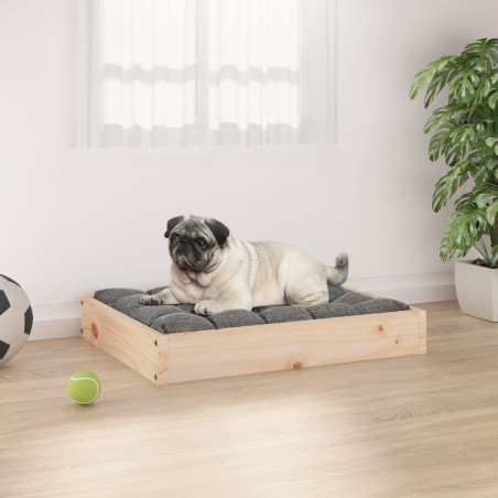 vidaXL Cama para perros madera maciza de pino 61,5x49x9 cm